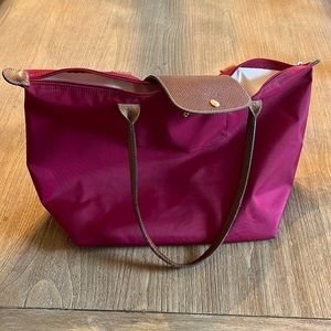 Maroon Lonchamp Paris Tote